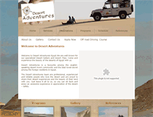Tablet Screenshot of desertadventuresegypt.com